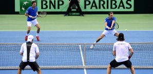 Das deutsche Doppel war chancenlos gegen die Franzosen Doppel, Frankreich