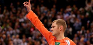 Der HSV Hamburg feiert den Einzug in die nächste Runde HSV Hamburg