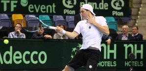 Jan-Lennard Struff setzte sich gegen Nicolas Mahut durch Jan-Lennard Struff