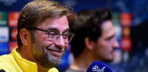 Jürgen Klopp gab sich auf der PK gewohnt locker Jürgen Klopp