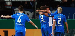 Kevin Volland (2.v.r.) erzielte den Treffer zum 2:0 Kevin Volland