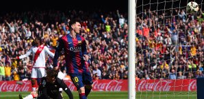 Lionel Messi erzielte gegen Vallecano einen Hattrick Lionel Messi