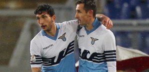 Miroslav Klose traf im Pokal gegen Napoli Miroslav Klose