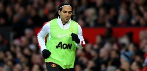 Radamel Falcao kommt bei Manchester United kaum zum Zug Radamel Falcao, Manchester United