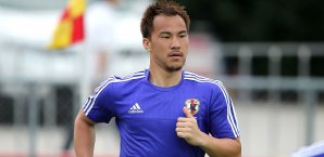 Shinji Okazaki hat für Japan getroffen Shinji Okazaki