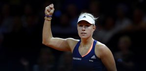 Angelique Kerber jubelt über den Einzug ins Halbfinale Angelique Kerber