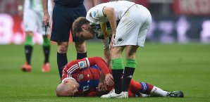 Robben hatte sich bei der Niederlage gegen Mönchengladbach verletzt Arjen Robben
