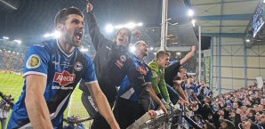 Nach der Pokalsensation war der Jubel auf der Bielefelder Alm grenzenlos Arminia Bielefeld