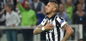 Arturo Vidal erzielte das einzige Tor im Viertelfinal-Hinspiel gegen Monaco Arturo Vidal
