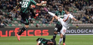Zwischen Sassuolo und der Roma ging es ordentlich zur Sache AS Rom