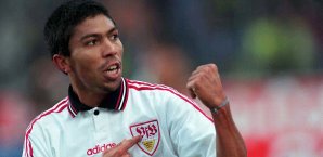 Giovane Elber trug von 1994-1997 das VfB-Trikot Bundesliga, VfB Stuttgart