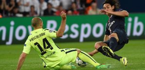 Edinson Cavani zeigt in Paris vollen Einsatz Cavani