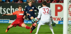 Emil Forsberg vergab eine große Chance zur Führung Emil Forsberg