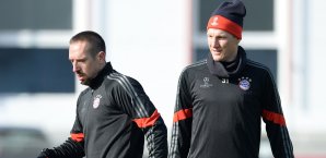 Franck Ribery und Bastian Schweinsteiger drohen in Porto auszufallen Franck Ribery, Bastian Schweinsteiger