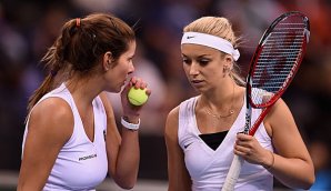 Görges (l.) und Lisicki werden überraschend die Einzelspiele im Fed Cup absolvieren Julia Görges, Sabine Lisicki
