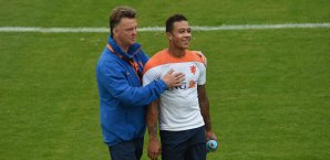 Van Gaal und Depay kennen sich schon vom niederländischen Nationalteam Louis van Gaal, Memphis Depay