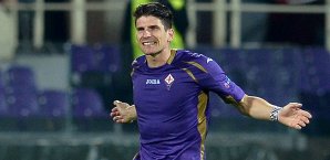 Mario Gomez und sein AC Florenz stehen im Halbfinale der Europa League Mario Gomez