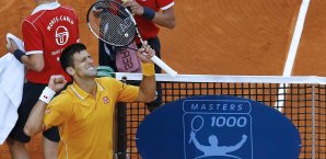 Der Djoker setzte sich in drei Sätzen gegen Tomas Berdych durch Novak Djokovic