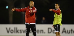 Pep Guardiola und Thiago arbeiteten schon bei Barca zusammen Pep Guardiola, Thaigo