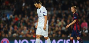 Gegen Barca schaffte 'Ibra' erneut nicht den Einzug ins CL-Halbfinale Zlatan Ibrahimovic