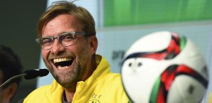 Jürgen Klopp hat gute Laune DFB-Pokal, VfL Wolfsburg, Borussia Dortmund