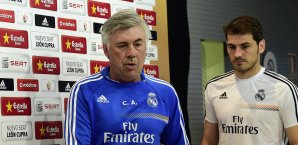 Iker Casillas und Carlo Ancelotti waren nicht immer einer Meinung Iker Casillas, Carlo Ancelotti