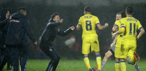 Das Team von Steaua Bukarest hatte allen Grund zum Jubeln Steaua Bukarest