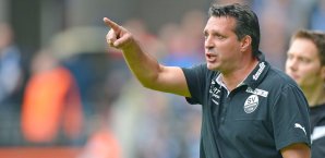 Alois Schwartz und der SV Sandhausen mussten sich gegen Heidenheim mit einem Remis zufrieden geben Alois Schwartz