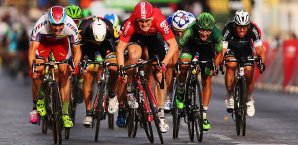 Andre Greipel (M.) war in Sittard am Ende chancenlos Andre Greipel