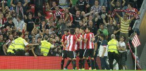 Bilbao feiert den dreifachen Torschützen Aritz Aduriz Aritz Aduriz