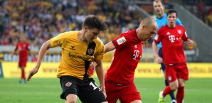 Als Mittelstürmer aufgeboten traf Robben zur 1:0-Führung Arjen Robben