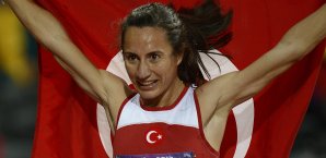 Asli Cakir Alptekin holte sich in London die Goldmedaille - diese wurde ihr nun wieder aberkannt Asli Cakir Alptekin