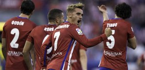 Atletico Madrid hat knapp gegen Las Palmas gewonnen Atletico Madrid