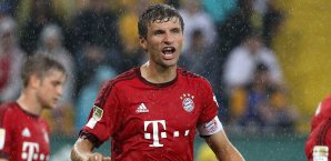 Für Thomas Müller gibt es nur ein Ziel: das Triple Bundesliga, Bayern München