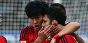 Heung-Min Son und Hakan Calhanoglu werden in Zukunft wohl nicht mehr zusammen jubeln Calhanoglu,Son