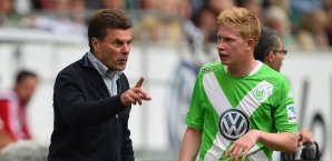 Dieter Hecking sieht spannende Zeiten auf den VfL zukommen Dieter Hecking, Kevin De Bruyne