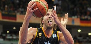 Dirk Nowitzki ist nach seinem Comeback für das DBB-Team zufrieden Dirk Nowitzki