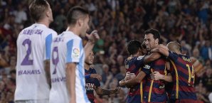Gegen Malaga hatte der FC Barcelona lange Zeit Problem vor dem Tor FC Barcelona