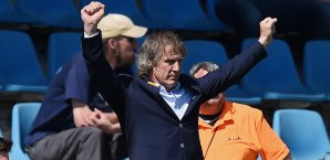 Gertjan Verbeek bejubelt den vierten Sieg seiner Mannschaft Gertjan Verbeek