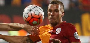 Lukas Podolski erzielte für Gala seinen ersten Treffer in der Süper Lig Lukas Podolski