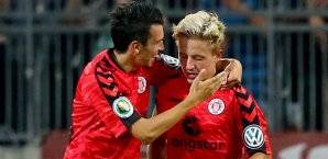 Marc Rzatkowski (r.) erzielte einen Doppelpack gegen Fürth Marc Rzatkowski