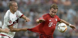 Mario Götze traf gegen den AC Milan getroffen Mario Götze