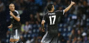 Pedro erzielte bei seinem Debüt für Chelsea gleich seinen ersten Treffer Pedro
