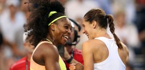Nach der Niederlage gegen Williams konnte Petkovic schnell wieder lachen Petkovic