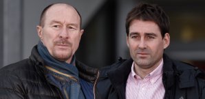 Nürnbergs Coach Weiler (r.) droht ein Punktabzug Rene Weiler