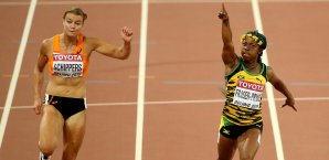 Shelly-Ann Fraser-Pryce holt souverän Gold vor Europameisterin Dafne Schippers Shelly-Ann Fraser-Pryce