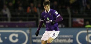 Stefan Mugosa war in der vergangenen Rückrunde an Erzgebirge Aue ausgeliehen Stefan Mugosa