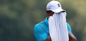 Tiger Woods war mit seiner Runde ganz und gar nicht zufrieden Tiger Woods