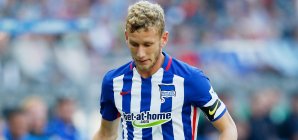 Fabian Lustenberger hat seinen Vertrag bei der Hertha bis 2019 verlängert Fabian Lustenberger