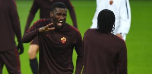Antonio Rüdiger steht mit dem AS Rom derzeit auf dem fünften Rang Antonio Rüdiger